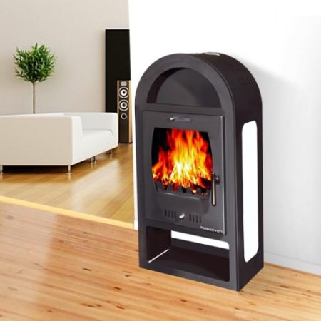 Poêle à bois avec four MODERNA Horno Luxe 10 kW Rouge sur Poeleaboismaison