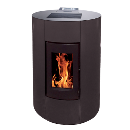Poêle à Granulés Etanche Canalisable EMAFLAM NOVA 12 kW Noir