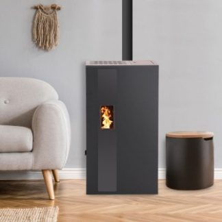 Poêle à granulés BELLEZA SMILE 5,5 kW Noir