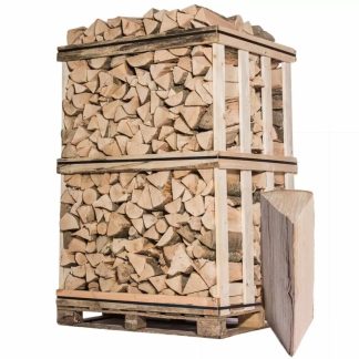 Bois de chauffage - 33 cm - rangé sur palette - 2 m3